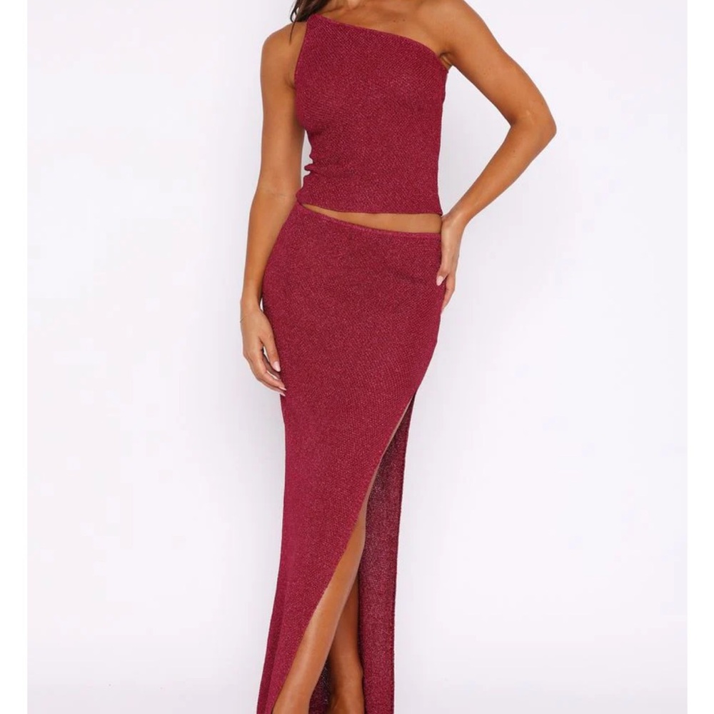 White Fox Boutique Two Piece Skirt Set